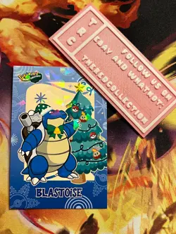 Pokemon Card - Blastoise - 2024 Database Christmas - Cracked Ice Holo - Image 1