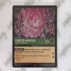 Disney Lorcana Cursed Merfolk Ursula's Handiwork Card 70/204 Foil - Image 1