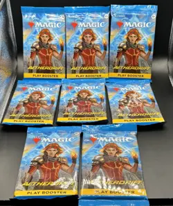 MTG Aetherdrift Play Booster Pack Lot of 8 Sealed Magic the Gathering Cards - Image 1
