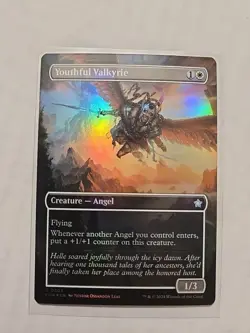 Youthful Valkyrie (Borderless/Foil) - Foundations - LP - Uncommon - Creature - Image 1