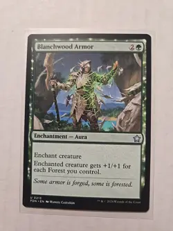 Blanchwood Armor - Foundations - LP - Uncommon - Enchantment Aura - MTG Magic - Image 1