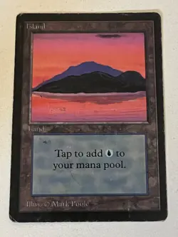 Magic the Gathering MTG Beta Island v.3 (RED) HP (Beta Bob) - Image 1