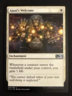 1x Ajani’s Welcome (006) Core Set 2019 LP MTG Magic The Gathering x1 MKE - Image 1