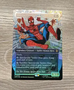 Magic the Gathering Spectacular Spider-Man Borderless Textured Foil 0240 Marvel - Image 1