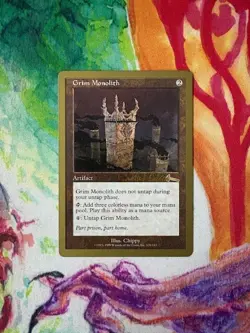 GRIM MONOLITH MAGIC THE GATHERING MTG TOKIO 1999 KAI BUDDE CHIPPY - Image 1