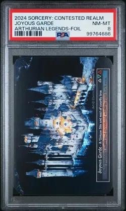 2024 SORCERY ARTHURIAN LEGENDS - JOYOUS GARDE FOIL PSA 8 CONTESTED REALM POP 1! - Image 3