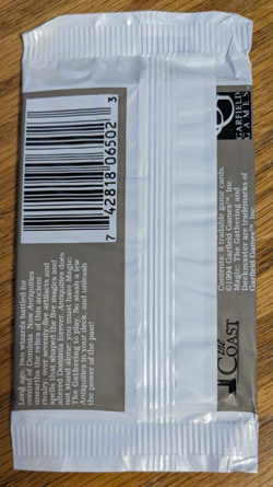 MTG - Antiquities Booster Pack - Magic the Gathering Factory Sealed 1994 - Image 2