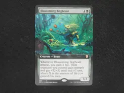 Blossoming Bogbeast - Extended art Borderless - Commander 2021 NM mtg - Image 1