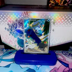 Pokemon TCG Oshawott 105/086 Sv: White Flare Illustration Rare Holo, NM - Image 1