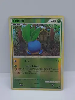 Oddish - Reverse Holo - 60/90 HS-Undaunted - Pokemon TCG - 2010 - Image 2