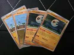 x2 Solrock 075/132 x2 Lunatone 074/132 - Mega Evolution - Pokemon TCG Playset NM - Image 2