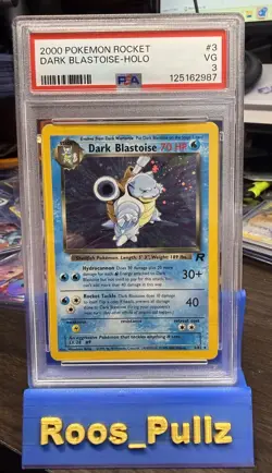 2000 Dark Blastoise Holo #3 Pokemon Team Rocket Psa 3 - Image 1