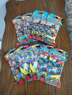 🔥BRAND NEW 🔥 Pokemon TCG: Mega Evolutions x 10 Sleeved Booster Blister Packs - Image 1