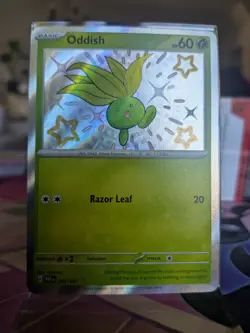 Oddish 092/091 Shiny Rare - Pokemon TCG - Paldean Fates Holo - NM - Free Ship - Image 1