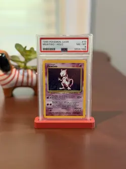 Pokemon TCG Mewtwo Base Set PSA 8 Near Mint- Mint 10/102 Clean! - Image 1