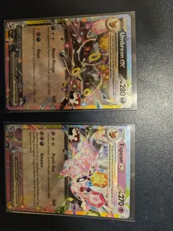 Pokemon Umbreon EX & Espeon EX Series 7 League Promos Stamp TCG - Image 1