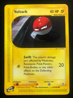 Pokemon 115/147 Voltorb Aquapolis Common - Image 1