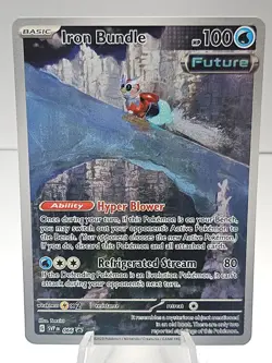 Pokemon Iron Bundle SVP 066 Paradox Rift ETB Holo Black Star Promo - Image 1