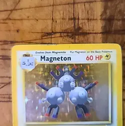 Pokemon Base Set Magneton 9/102 Holo Rare Unlimited Edition Heavily Played - Image 4