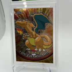 Charizard- 2000 TOPPS CHROME POKEMON T.V. #06 CHARIZARD - Degree Grade 9 Mint - Image 2