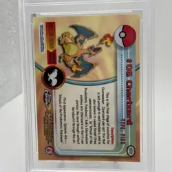 Charizard- 2000 TOPPS CHROME POKEMON T.V. #06 CHARIZARD - Degree Grade 9 Mint - Image 5