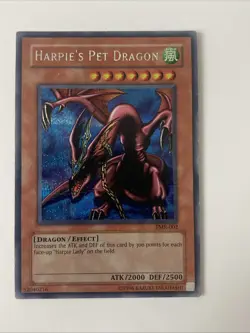 Yu-Gi-Oh Harpie's Pet Baby Dragon Fmr Lp Misprint - Image 1