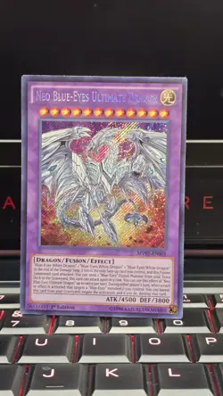 Yugioh! LP Neo Blue-Eyes Ultimate Dragon - MVP1-ENS01 - Secret Rare - 1st Editio - Image 1