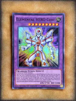 Yugioh Elemental HERO Core SHVI-ENSE2 Super Rare Limited Edition NM - Image 1