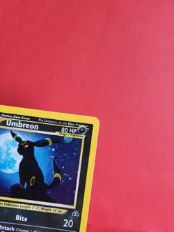 Pokemon Karte/card - Nachtara Umbreon 13/75 Neo Discovery SWIRL Holo Excellent+ - Image 3