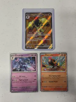 Pokemon Armarouge ex Premium Collection Ceruledge Charcadet Promo 3 Card Set NM - Image 1