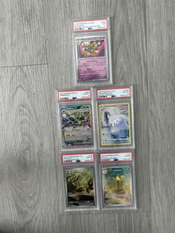 Pokemon TCG PSA Graded Card Lot Of 5 PSA 7-8 - Image 1