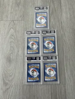 Pokemon TCG PSA Graded Card Lot Of 5 PSA 7-8 - Image 2