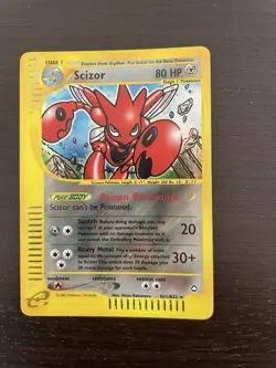Pokemon Card Scizor H21/H32 Aquapolis Cosmos holo ENG Played - Image 1