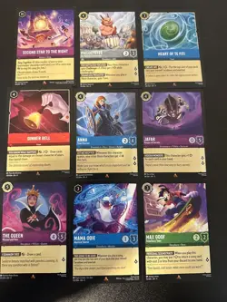 Disney Lorcana Bulk Lot Cards 600 + cards 48 SuperRare, 137 Rare, 350+ uncommon - Image 5