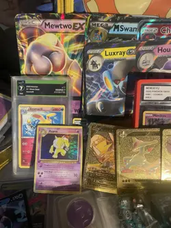 Pokemon Mixed Lot, 55-75 Cards Holo Rare One Jumbo Card One Graded Per Many Sets - Image 2