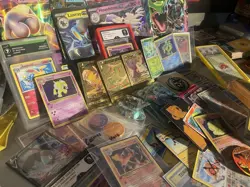 Pokemon Mixed Lot, 55-75 Cards Holo Rare One Jumbo Card One Graded Per Many Sets - Image 3