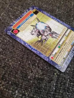 Vintage Digimon CCG Battle Series 3 Gold Stamp Card Metaltyrannomon BO-145 - Image 3