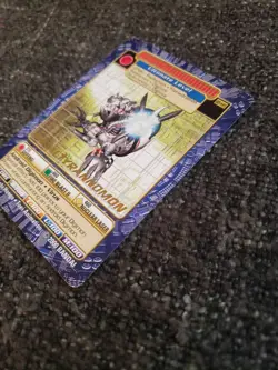 Vintage Digimon CCG Battle Series 3 Gold Stamp Card Metaltyrannomon BO-145 - Image 4