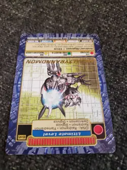 Vintage Digimon CCG Battle Series 3 Gold Stamp Card Metaltyrannomon BO-145 - Image 5