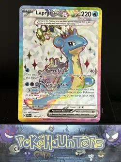 Pokemon Card Lapras EX 158/142 Stellar Crown Full Art Ultra Rare Near Mint - Image 1