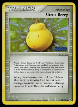 Pokemon Card - Sitrus Berry Unseen Forces 91/115 Reverse Holo Stamped - Image 1