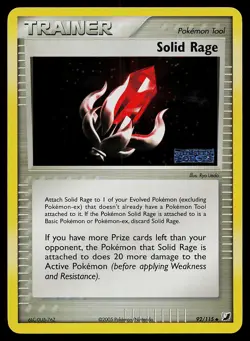Pokemon Card - Solid Rage Unseen Forces 92/115 Reverse Holo Stamped - Image 1
