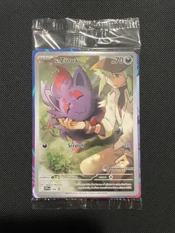 N’s Zorua 189 Pokemon Center Journey Together Stamped SVP189 Card SEALED - Image 1