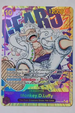TCG One Piece Card Game Monkey.D.Luffy OP05-119 SEC ALT Art English Foil - Image 1