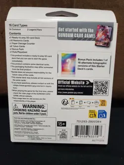 Gundam Card Game Starter Deck English - [ST03] Zeon's Rush - Image 4