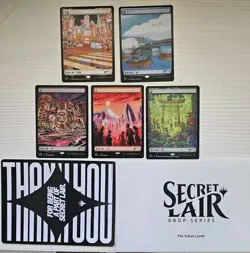 MTG Secret Lair Drop The Tokyo Lands Non-Foil 5 Cards - Image 1