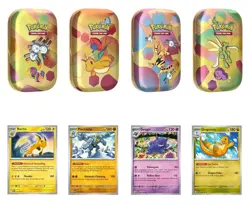 Pokemon 4 Mini Tins + 4 Promo Cards Bundle - 151 SAMS CLUB EXCLUSIVE CONFIRMED - Image 1