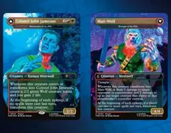 Magic The Gathering Colonel John Jameson Man Wolf Marvel Legends Foil Card - Image 1