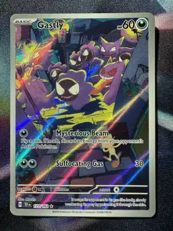 Pokemon TCG Gastly Illustration Rare Card Temporal Forces 177/162 NM Condition - Image 1