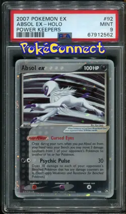 PSA 9 Pokemon Absol ex Power Keepers 92/108 Holo Card - Image 1